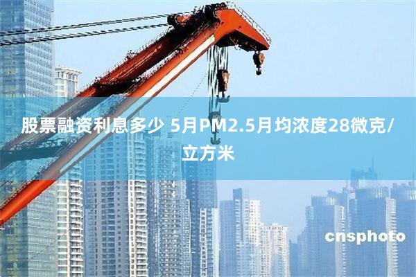 股票融资利息多少 5月PM2.5月均浓度28微克/立方米