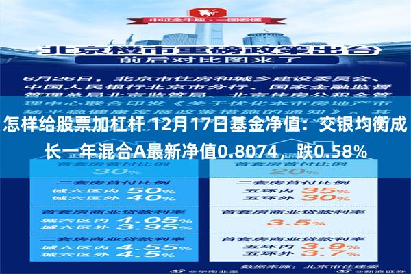 怎样给股票加杠杆 12月17日基金净值：交银均衡成长一年混合A最新净值0.8074，跌0.58%