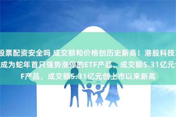 股票配资安全吗 成交额和价格创历史新高！港股科技30ETF(513160)成为蛇年首只强势涨停的ETF产品，成交额5.31亿元创上市以来新高